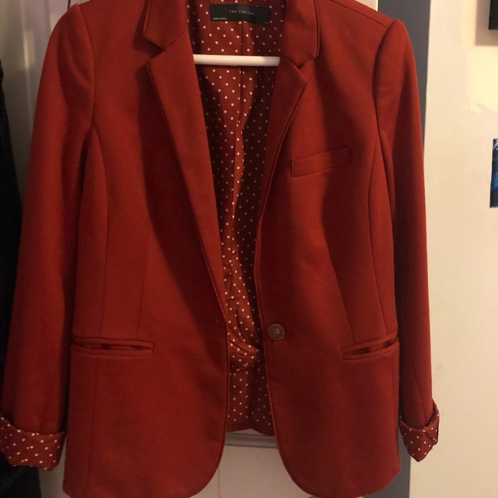 The Limited Burnt Orange Blazer